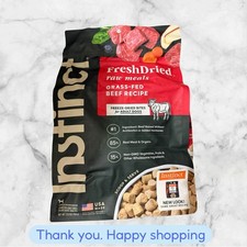 Instinct Freeze Dried Raw Dog Food Beef Size 25 oz EXP2027+ NEW SHIPPING