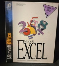 Microsoft Excel 5.0 New Sealed Package Academic 3.5'' floppy disk 1993