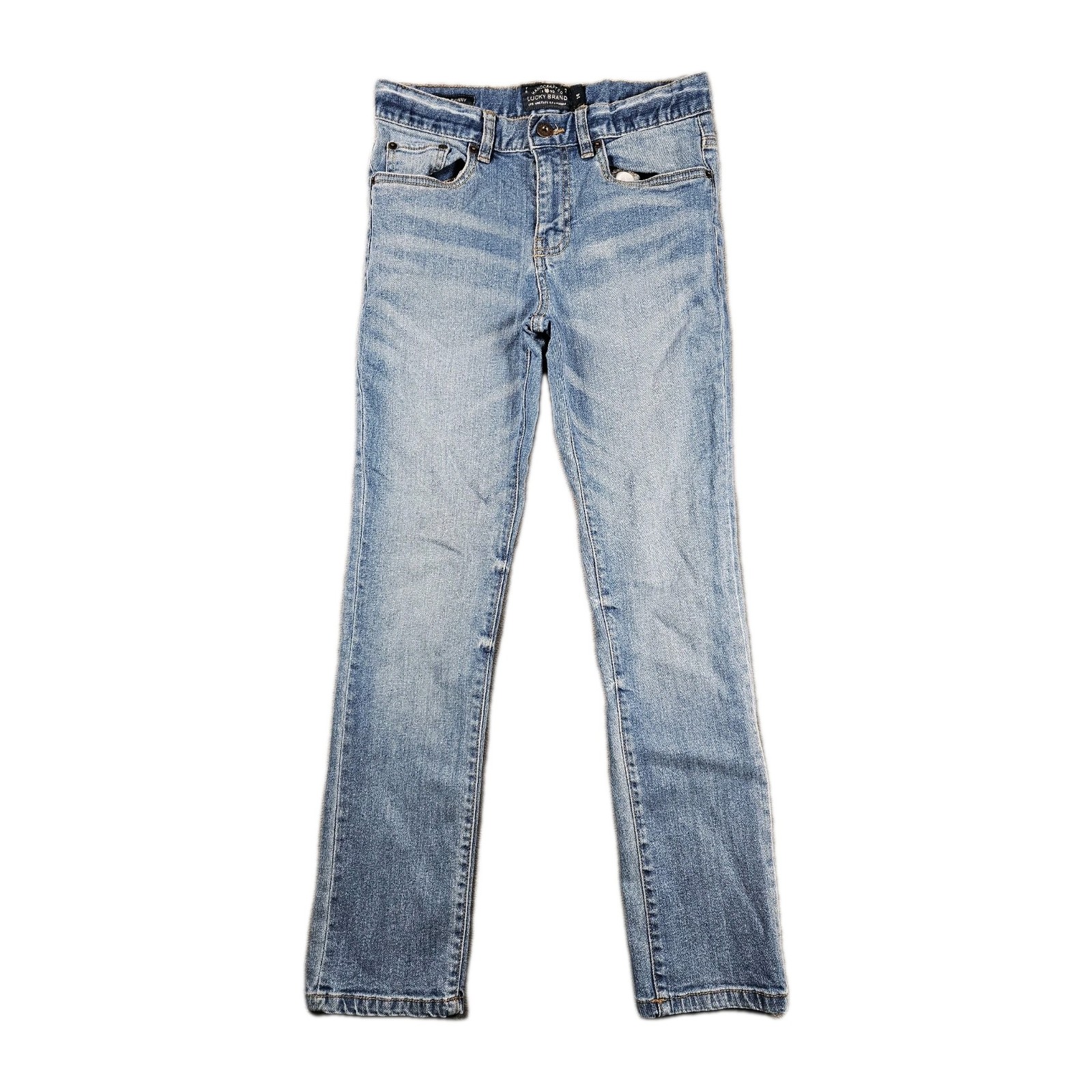 Boys 14 (26x27) Light Blue Authentic Skinny Adjustable Denim
