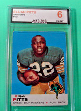 ELIJAH PITTS****1969 TOPPS #102***MINT 6***PACKERS***MAD Dog GRADED