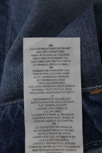 Pantalones de mezclilla cerrados para mujer de algodón con cremallera botón pierna recta azul talla EUR 25 - Imagen 6 de 7