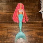 2002 Vintage Mermaid Fantasy Barbie Doll 56759 Mattel Soft Body Tail/Pink