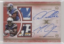 2015 Topps Definitive Collection Red 1/1 Melvin Gordon Dual Patch Auto w6g