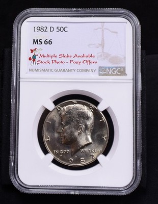 1982-D Kennedy Half Dollar - NGC MS66 (Bulk) | eBay