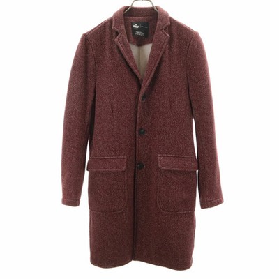 REIGNING CHAMP Men's Coat Made-In-Canada Adam Et Rope' Chesterfield M Bordeaux