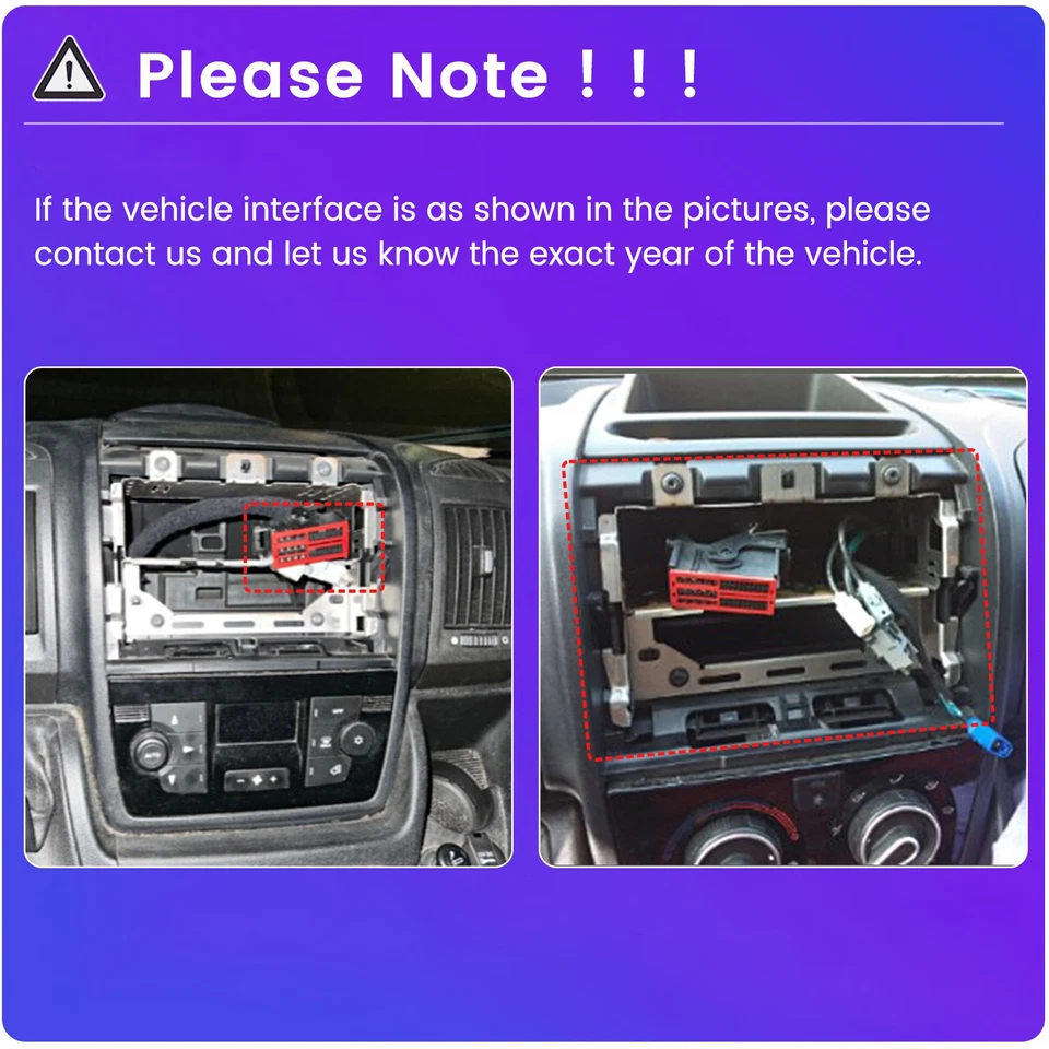 10.1" CarPlay Stereo Radio 32GB GPS For Fiat Ducato/Peugeot Boxer/Citroen Jumper - Image 4 of 4