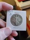 1917-S Walking Liberty Half Dollar 50 Cents 90% Silver San Francisco Mint Rev