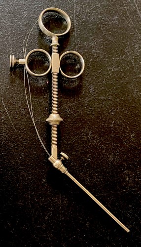 VTG A.S.ALOE CO/LAWTON VACHER ANGLED TONSIL SNARE LARYNGOLOGY MEDICAL GERMANY