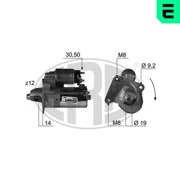 ERA Anlasser Starter 220366A FüR Ford Fusion CB1 JK Fiesta CCN MAX 12V 6 Van 5-image