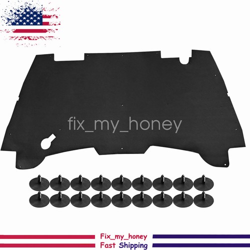 Hood Insulation Pad Heat Blanket & Clips For 1994-2001 Dodge Ram 1500 2500 3500
