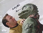 WILLIAM SHATNER & BOBBY CLARK  Signed STAR TREK GORN 8x10 Ph