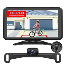 Wireless Backup Camera for Car Easy Install: No Delay 5" HD 1080P Rear View C...