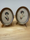 Two Vintage Framed Miniature Portraits — photo 4