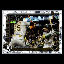 2025 Topps Update Series #US80 Lawrence Butler Brent Rooker Diamante Foil