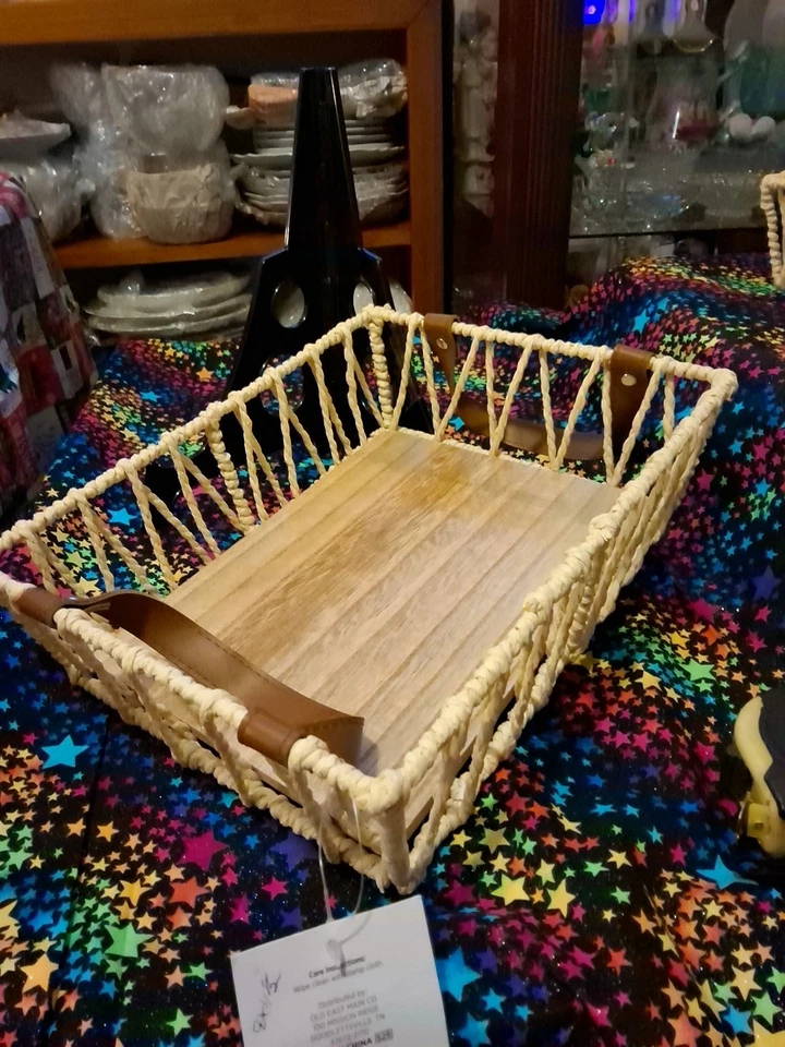 Rattan Style Storage Basket  9"×12" x3"  - Image 4 of 4