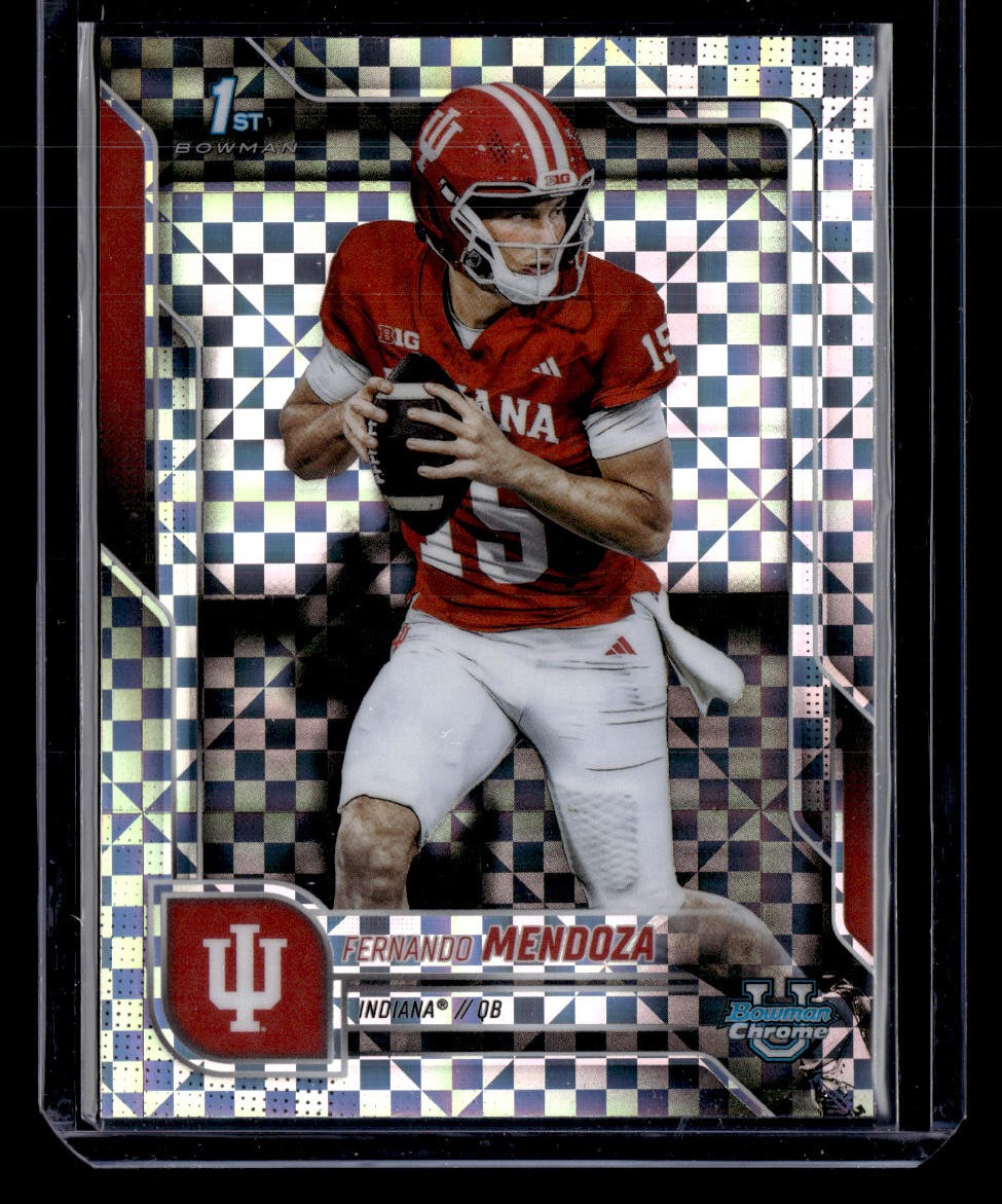 2025 Bowman University Chrome #109 Fernando Mendoza Xfractor