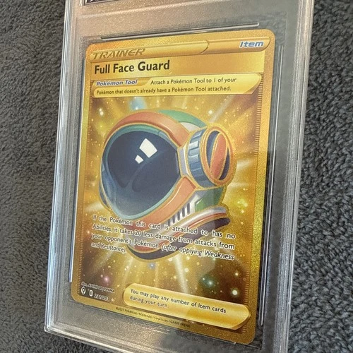 Pokémon Full Face Guard Evolving Skies 231/203 Holo Secret Rare Grade 9 With Sub