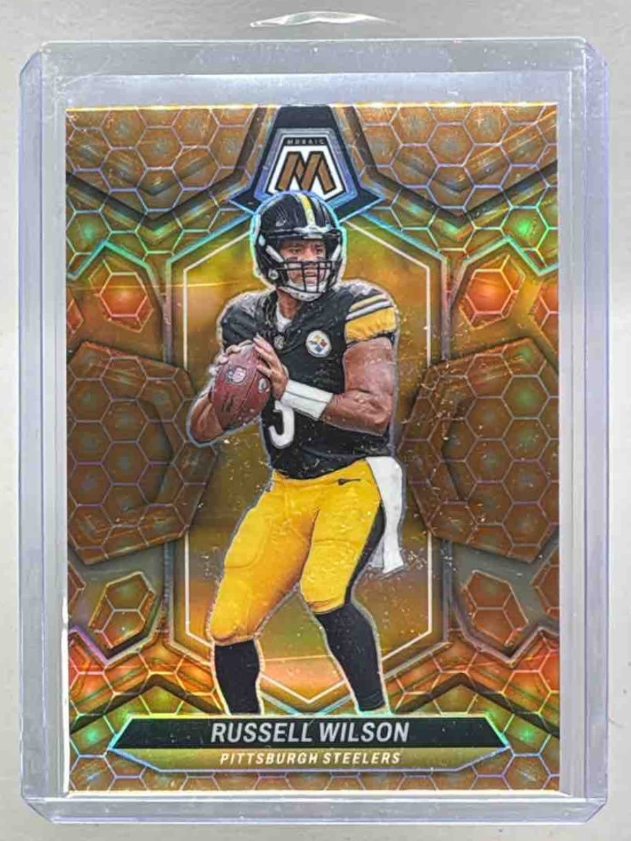 Russell Wilson 2024 Panini Mosaic #183 Honeycomb Prizm