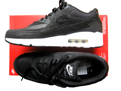 Nike AIR MAX 90 ULTRA 2.0 LTR US 8,5 42 NEU LEATHER 924447 001 black Herren Men