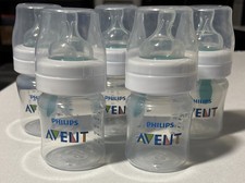 Philips Avent Anti-Colic Clear Baby Bottles 4oz - 4 Pack