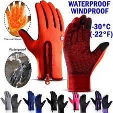 -30  Waterproof Windproof Touch Screen Warm Winter Gloves for Cold Weather Men