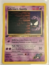 Pokemon 1st Edition Gym Challenge - Sabrina's Gastly 96/132 - Common - LP on eBay