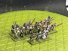 15mm Painted ACW Confederate Regiment . 20 Figs. With Command
