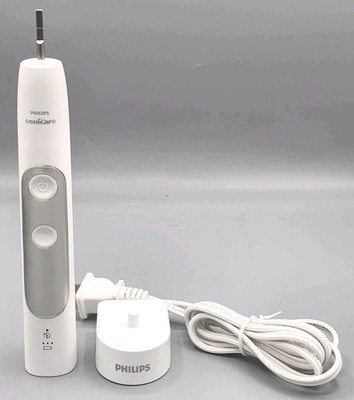 Philips Sonicare Expert Clean 7500 Electric Toothbrush Silver NEEDS FIX LOUD 