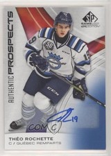 2019-20 Upper Deck SP Game Used CHL Edition Blue Theo Rochette #42 Auto vm9