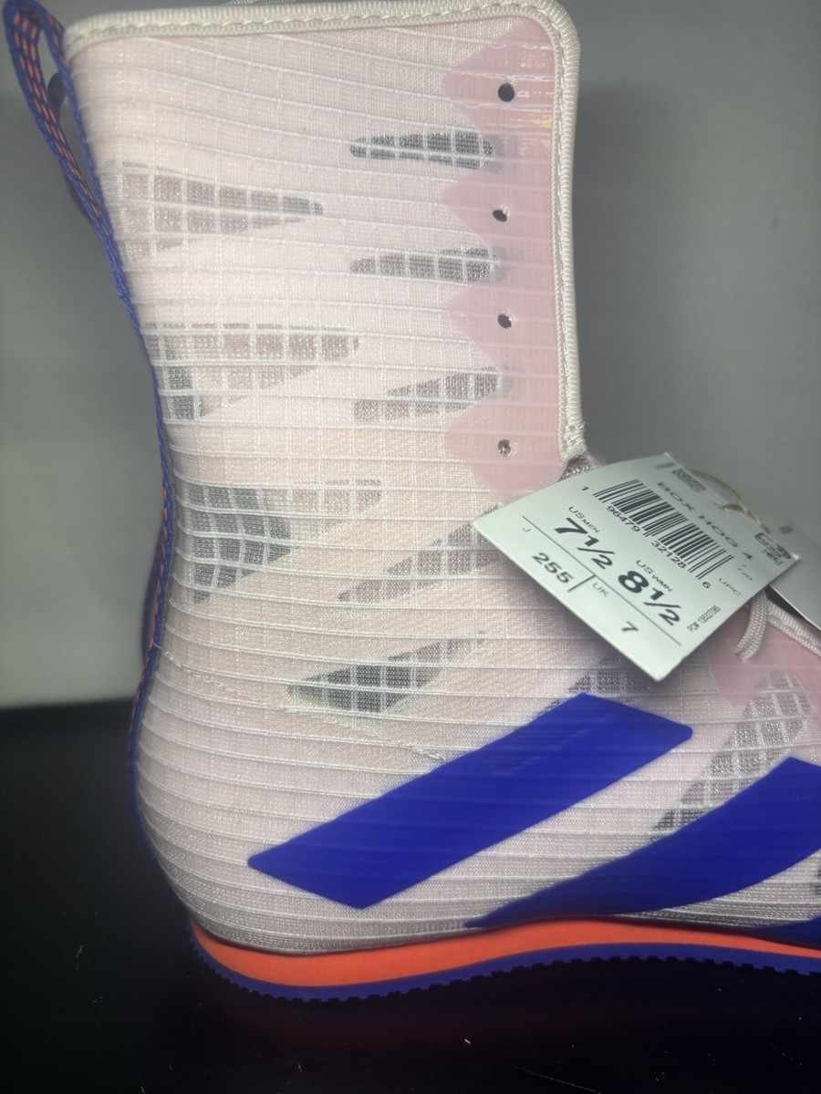 Size 8.5 - Adidas Box Hog 4 Almost Pink Lucid Blue for sale online