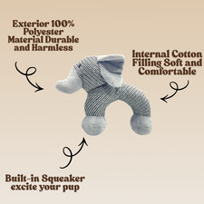 Dog Chew Toys for Aggressive Chewers,Indestructible Tough Durable Squeaky DogToy