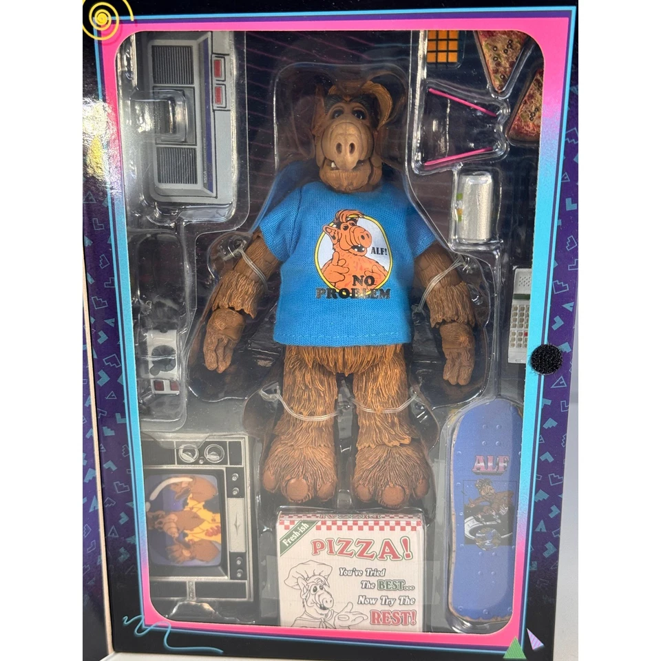 ALF Totally 80s Ultimate Action Figure NECA Alien Life Form Retro READ - Image 3 of 4