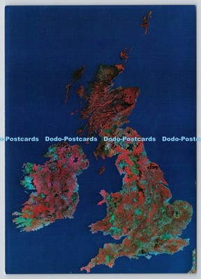 L364896 British Isles from Space A Multi Spectral Scanner False Colour Mosaic De