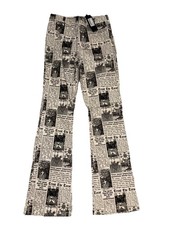 Sun Moon Stars Celestial Tarot Hippy Boho Flare Trousers Size Small BNWT £34