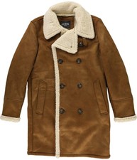 GUESS Mens Faux Shearling Coat