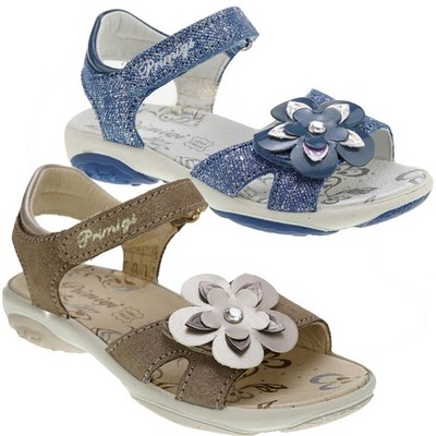 Primigi Breeze 73914 Ledersandale leicht bequem Klett Blume Gr.24-35