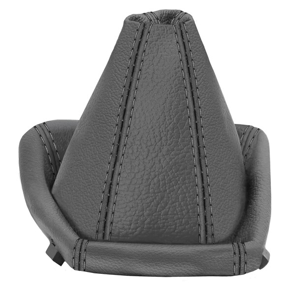 Schaltsack Schaltmanschette FüR BMW 5Er E39 Bj. 1995 - 2003 100% Leder Grau-image