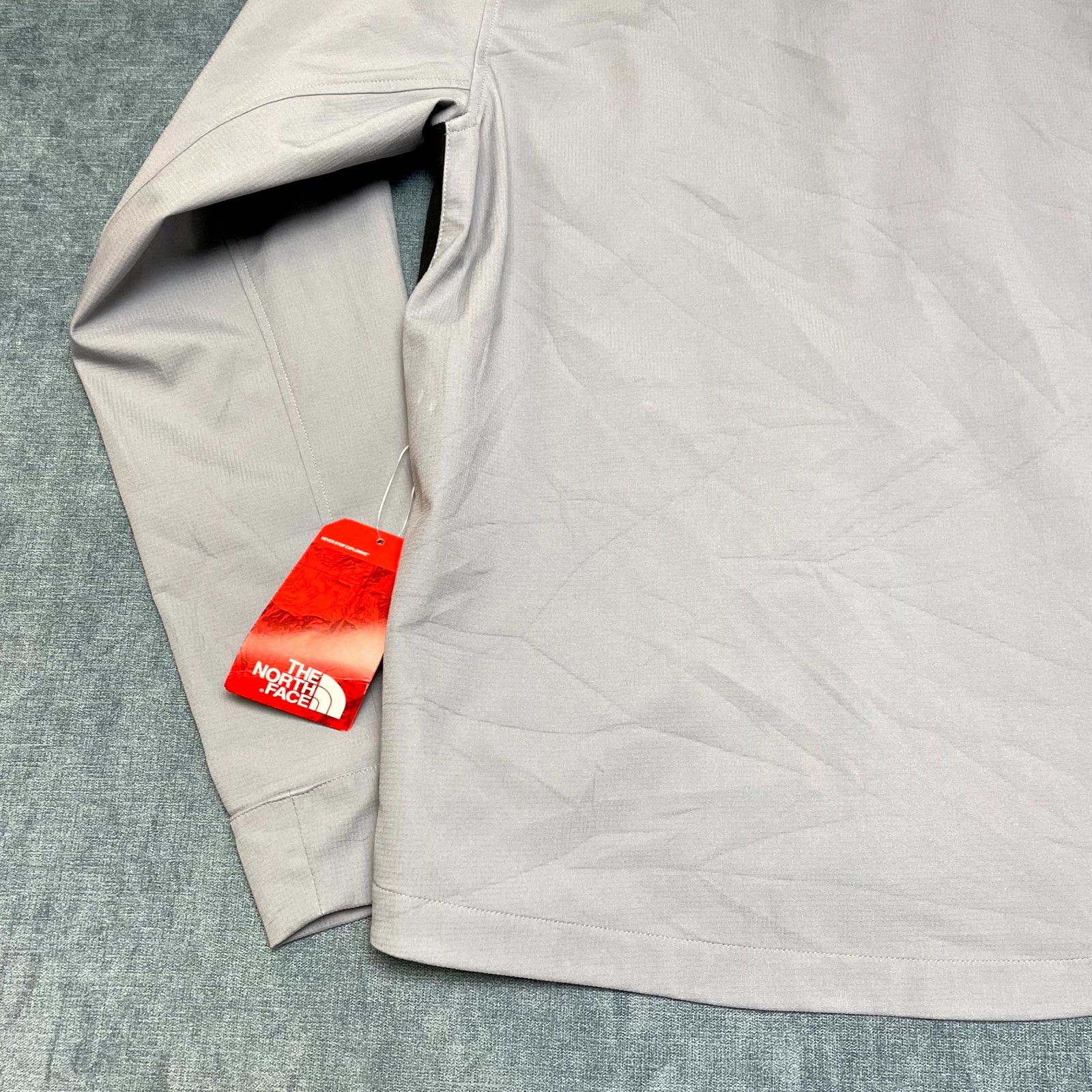 The North Face Vaxart Jacket Mens M Black Gray Full Zip Mock Neck Outdoor Winter thumbnail 12