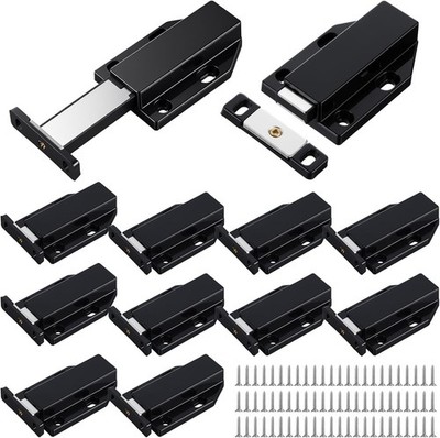12 Pack Magnetic Push Latch Heavy Duty - Push to Open Cabinet Hardware, Touch...