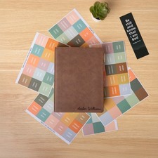 Bible Tabs, Boho Themed Laminated Bible Tabs for Women and Men, Study Bible Tabs