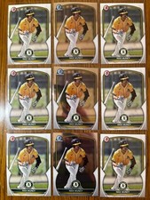 Max Muncy Athletics Prospect, Bowman Chrome and base.