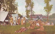 Field Mess Life In Our Army Military postcard