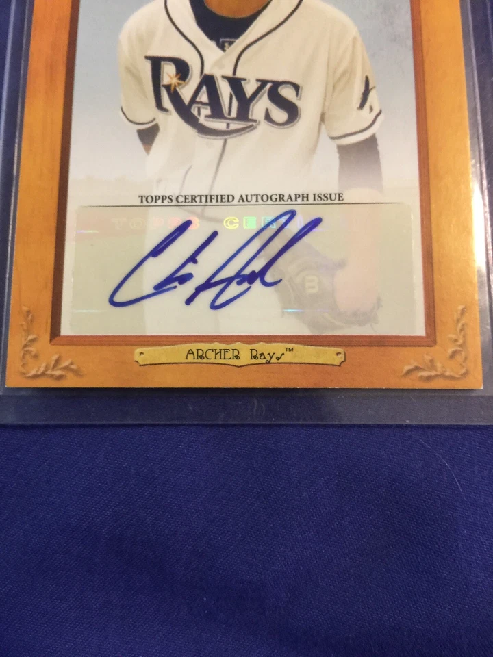 2013 Chris Archer Auto Autograph Turkey Red Signed Card Awesome!!! - Image 2 of 3