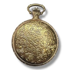 Vintage Arnex Swiss Pocket Watch 17 Jewels Incabloc Gold Tone Working