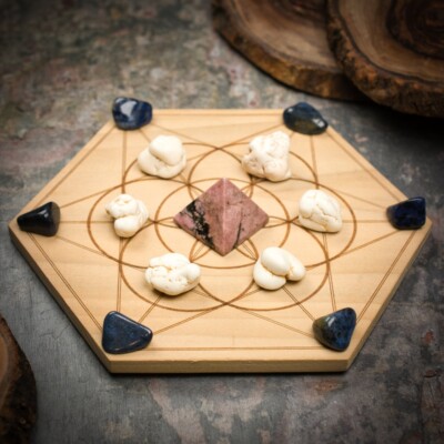 HSFY: Attract Your Soulmate Mini Crystal Grid Set - Mini Crystal Grid Kit