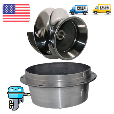 5 7/8 Part No.1678 Outboard Jet Impeller+1678 Flanged Liner for 30hp Jet Pump