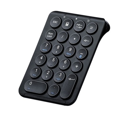 Bluetooth Numeric Keypad, Rechargeable Wireless Ten Key Number Pad, 22-Key Po...