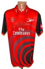 DURHAM JETS CRICKET SHIRT JERSEY GRAY NICOLLS SIZE L ADULT