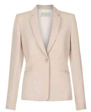 Hobbs Acacia Pale Pink Jacket Sz10 Bnwt