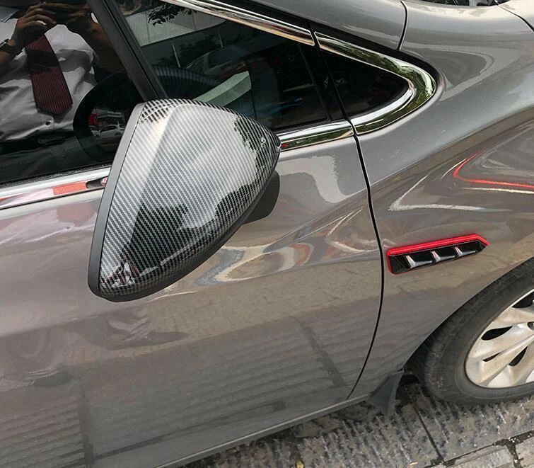 Cubierta decorativa del espejo retrovisor ABS de fibra de carbono para Chevrolet Cruze 2017-2018 Foto 4 de 4